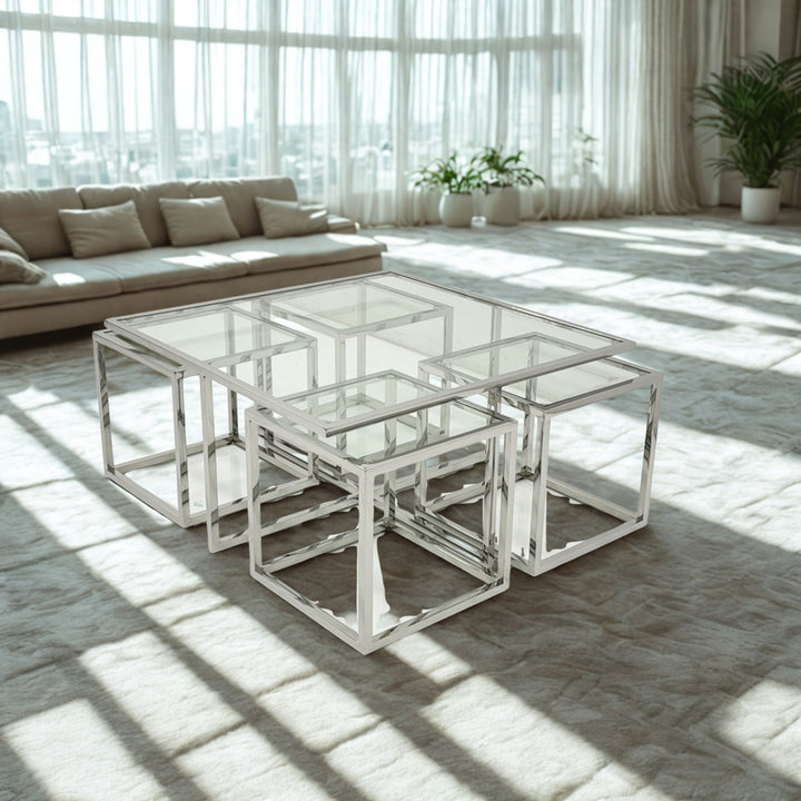 Lunessa 5-Piece Nesting Coffee Table