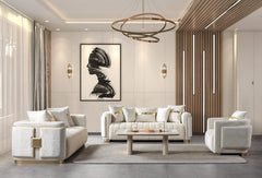 Sovara Living – Avanora Turkish Sofa Set – Beige (3+2+1)