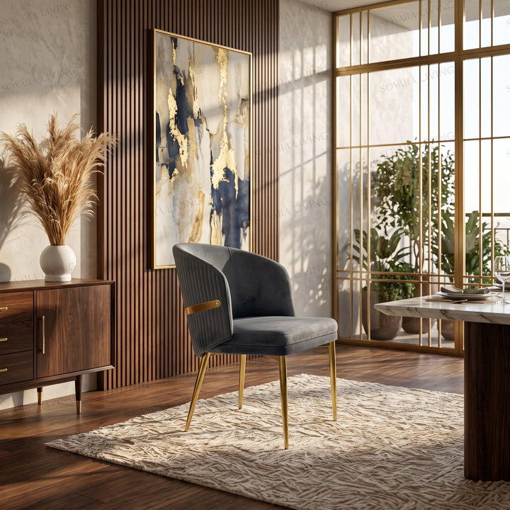 Vionna Dining Chair - Dark Grey